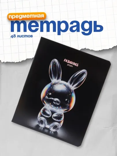 Тетрадь 48л., А5, клетка BG "Glow", тиснение фольгой, Т5ск48_тф_603320