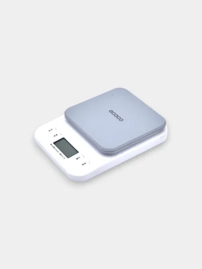 Цифровые кухонные весы Ecoco E25005, электронные, белые