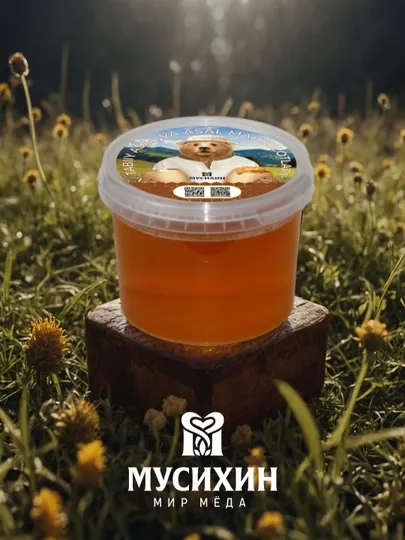 Натуральный мёд "Mайский букет", Мусихин. Мир Мёда, 350 г