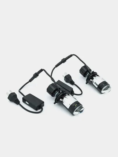 Лампы A7 LED zimmer для автомобильных фар, с полосами, не слепит глаза, H4