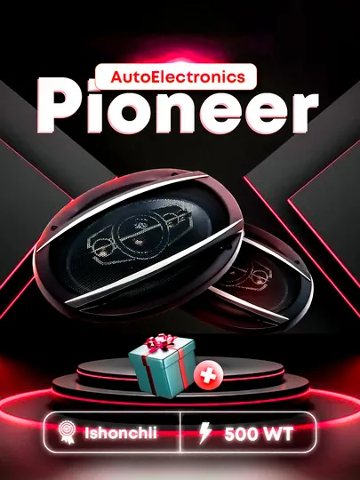 Динамик Pioneer Melon 500 Вт, 2 шт, 9 см, резиновый усилитель с магнитной кромкой не нужен