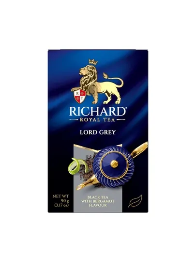 Чай Richard "Lord Grey" черный, ароматный, листовой, 90 г