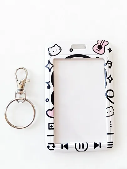 Аниме катрхолдер + брелок, для id карт, банк карты Hello Kitty, Capybara, Chiikawa