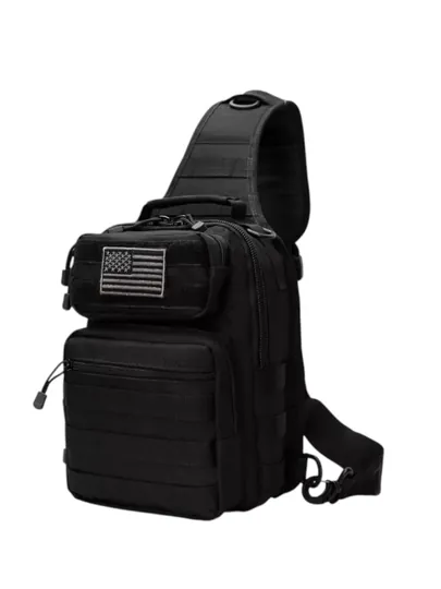 Сумка нагрудная A-TAC Large Chest Bag D14 — тактическая 800D Oxford, 32×23×15 см