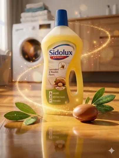 SIDOLUX EXPERT-чистящее средство для деревянных и ламинированных полов с аргановым маслом