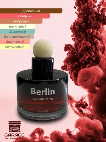 Автомобильный освежитель воздуха Berlin, многофункциональный, большой объём, 100 мл, BS
