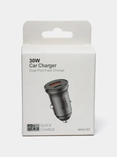 Быстрое автомобильное зарядное устройство, USB Type-c 30В