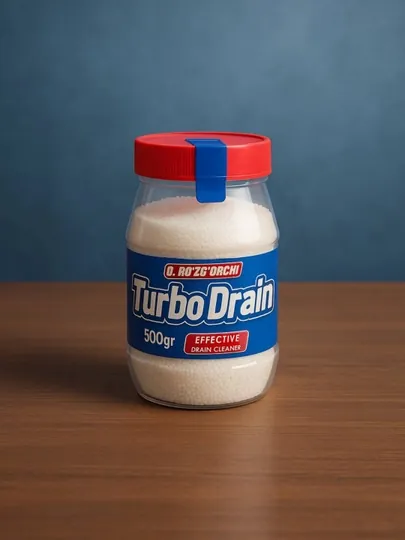 Turbo Drain, Krot, Antizasor средство для прочистки канализационных труб, Крота, каустическая сода 200 г