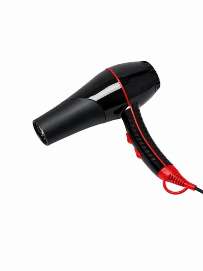 Профессиональный фен для волос ICON Turbo Pro 2200W, с насадками, чёрный