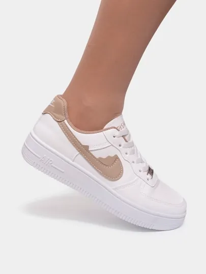 Кроссовки женские, женская обувь, кеды Nike, Adidas, 36-40 — AZNF-KEDAADI-БЕЖЕВ-36