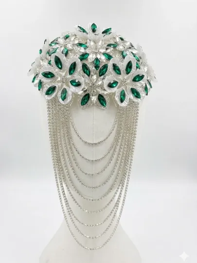 Свадебное головное украшение Juleta Emerald Luxe