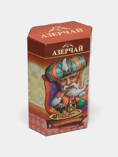Черный чай байховый Азерчай Якубович, с гвоздикой, 100 г*20