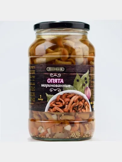 Грибы опята FOODMAXX маринованные 1000 мл — FOODMAX-FOO9