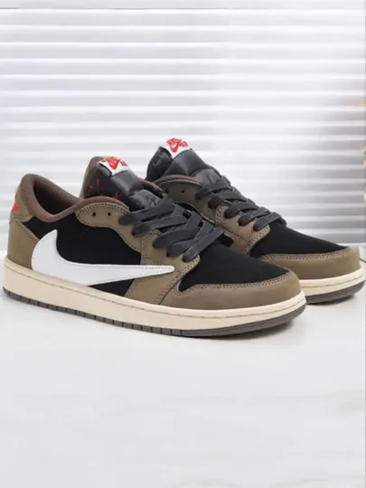 Кроссовки NIKE AIR JORDAN — спортивные, классические, унисекс, 36–47 — 6465989-JORDAN1-КОРИЧН-42