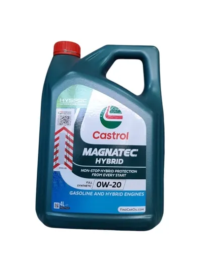 Моторное масло Castrol Magnatec Hybrid 0W-20 4L — синтетическое масло для гибридных авто