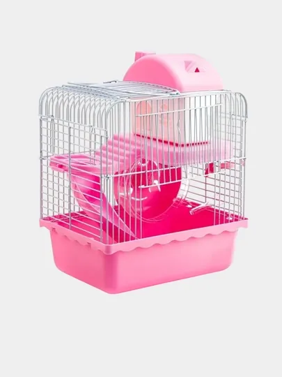 Удобная двухэтажная клетка для хомяков (грызунов) — ZOOPAWS-HAMSTER2-КОНФЕТН-Hamst25