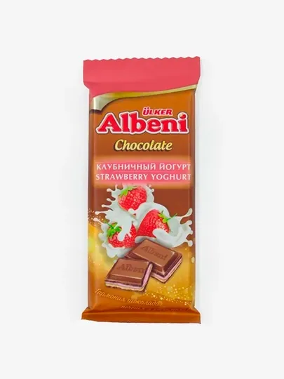 Albeni yumshoq pechenye qulupnay-yogurt to‘ldiruvchili, 85 g, 3 dona