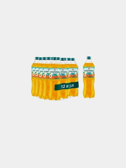 Лимонад газированный ЧЕРНОГОЛОВКА Персик, 1,5 л, ПЭТ, 12 шт