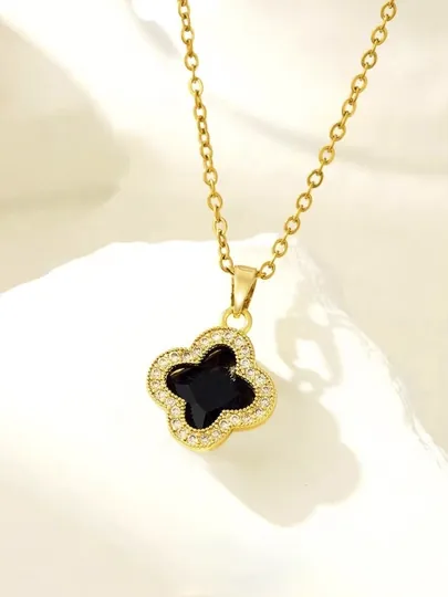Женская цепочка в стиле Van Cleef, Нержавеющая сталь