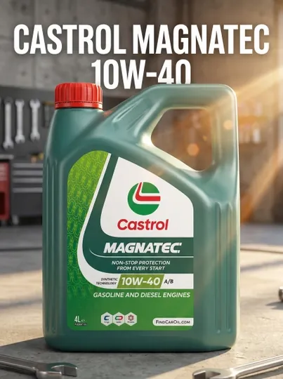 Моторное масло Castrol Magnatec A, B полусинтетическое для двигателей, 4 л