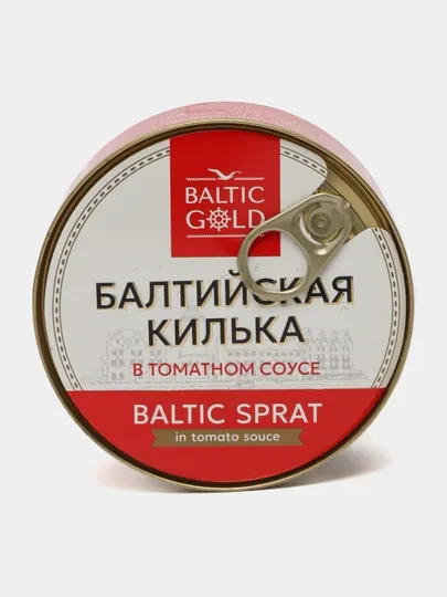 Килька балтийская Baltic gold, в томатном соусе, 240 г