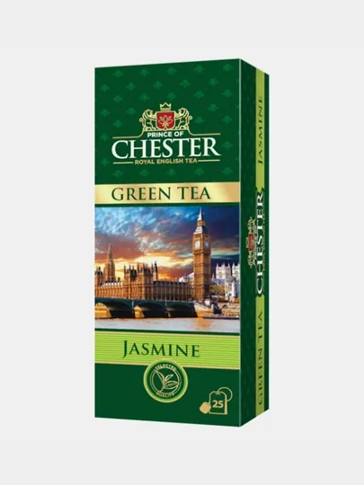 Чай зеленый Prince of Chester Green Tea, Жасмин, 25 шт