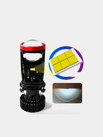 Светодиодные лампы с линзой лед H4 Y7, мини LED