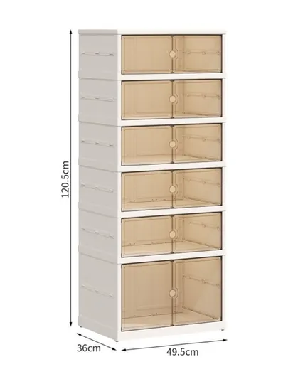 Пластиковый шкаф-органайзер многоуровневый 120.5x49.5x36 см
