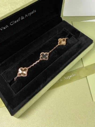 Браслеты для женщин и девушек Van Cleef, не меняет цвет и не темнеет — FSNLADY-2VANCLEEF-ЧЕРНСТЕ