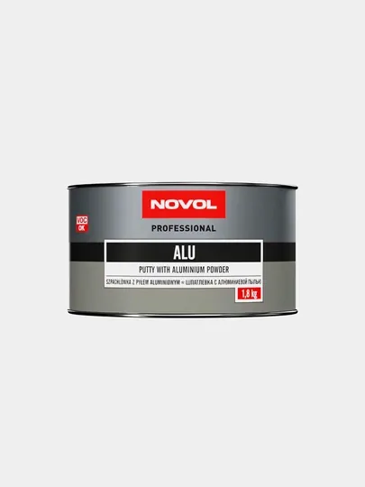 Novol шпатлевка ALU с алюминием 1,8 кг + 50 г отвердитель Betox