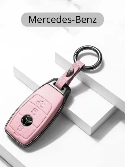 Металлический чехол для ключа Mercedes-Benz — 77CASES-MERCPMC2-РОЗОВ