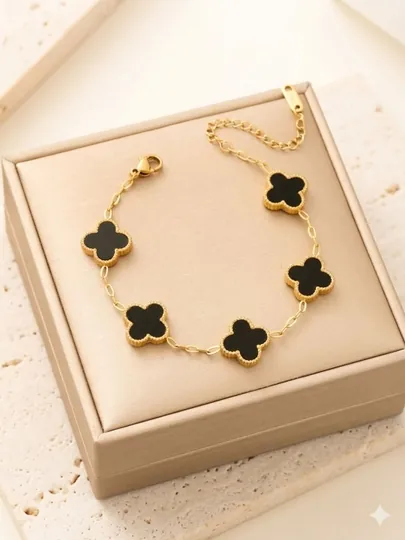 Браслеты для женщин и девушек Van Cleef, не меняет цвет и не темнеет — HОМЕМАL-БРАСЛЕТHM-ШОКОЛ