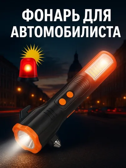 Аварийный фонарь, автомобильный с очень громкой сигнализацией