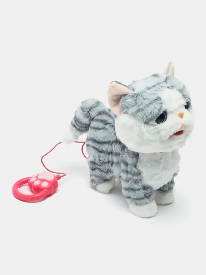 Кошка говорящая плюшевая