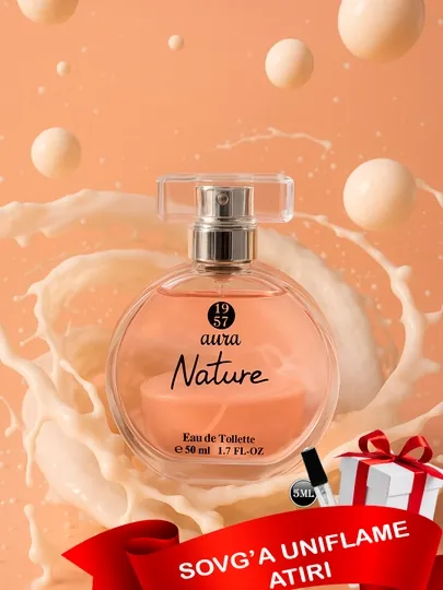 Женская туалетная вода Aura Nature, 50 мл + Пробник духов Uniflame в подарок, 5 мл