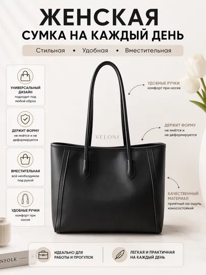 Сумка женская через плечо, стильная повседневная на каждый день