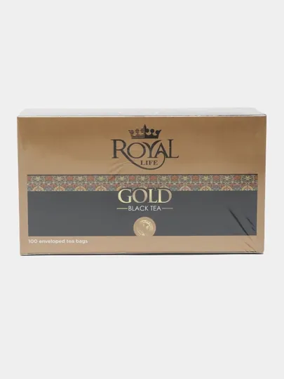 Чай черный Royal Life Gold, 100 пакетиков, 150 г