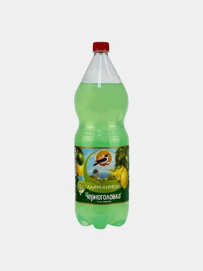 Газированный напиток Черноголовка, со вкусом Лайм-Лимон, 2 л