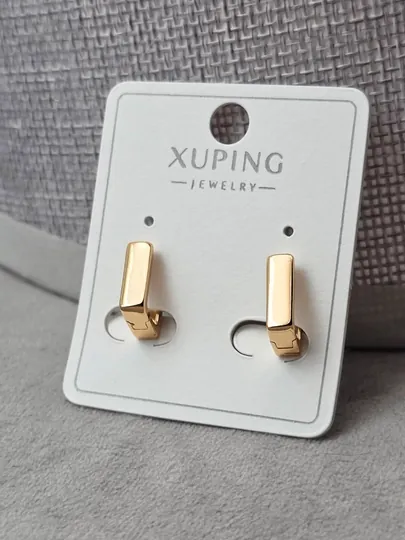 Женские серьги золотого цвета, бренд Xuping — JEWELRI-XUP002-СЛНКОСТ
