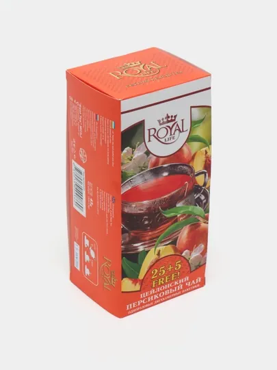 Чай Royal Life Peach Tea, 30 пакетиков