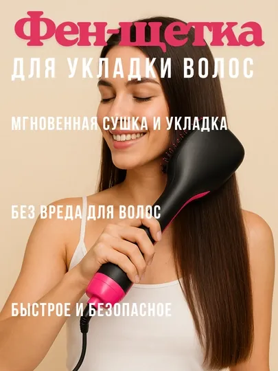 Фен расческа для волос Umate, выпрямитель, брашинг, стайлер с ионизацией