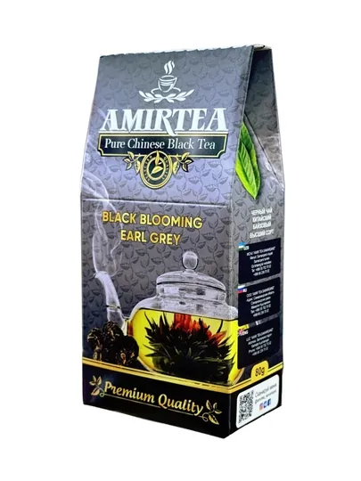 Амир Чай черный Китай В/С Black Blooming Earl Grey 80 гр
