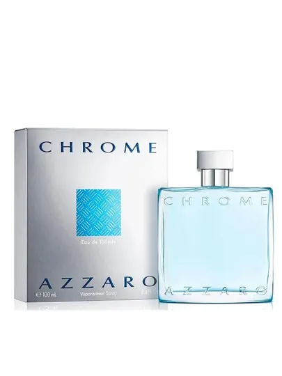 Azzaro Chrome 100 мл мужская туалетная вода, цитрусово-деревный аромат, Франция
