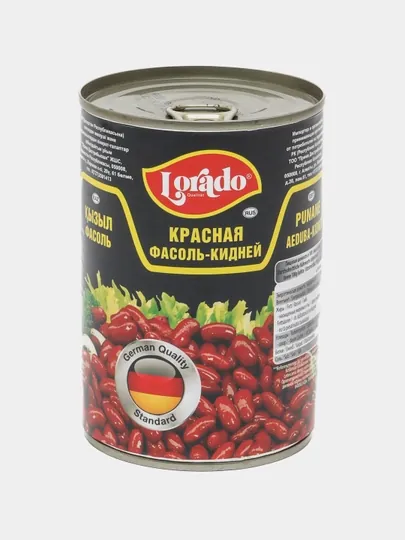 Фасоль-Кидней Lorado, красная, 425 мл