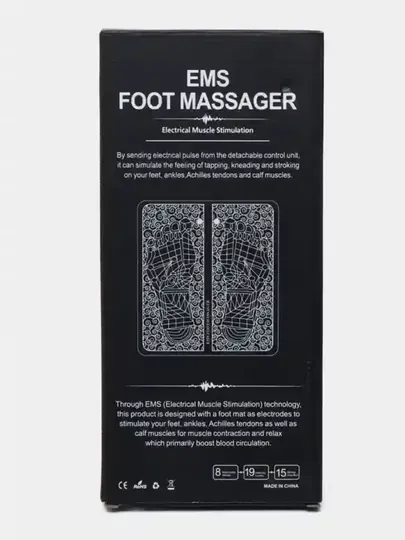 Электрический массажер для ног EMS, с технологией электростимуляции мышц