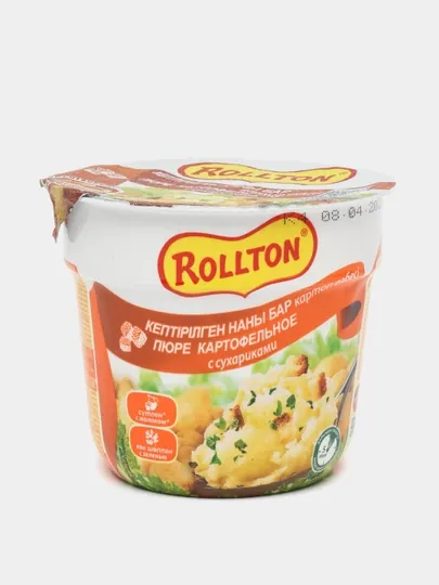Картофельное пюре быстрого приготовления Роллтон, с сухариками