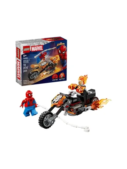 Конструктор LEGO Marvel Человек-паук против мотоцикла Призрачного гонщика 76335
