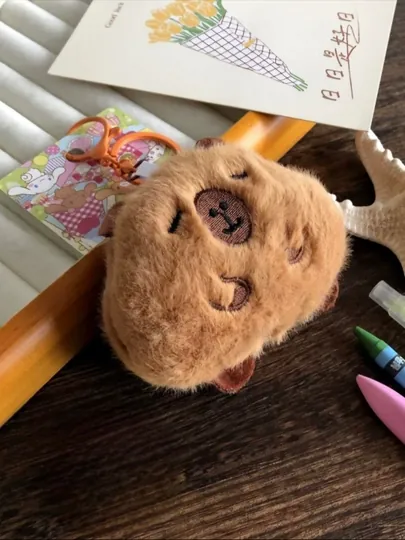 Мягкий игрушечный брелок – удобный аксессуар для ключей и сумки — BRELOK1-BRELOK11-ГОЛУБ