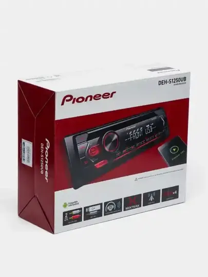 Автомагнитола Pioneer DEH-S1250UB 1DIN CD/USB, 4x50Вт, Android ARC