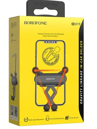 Держатель для телефона в авто BOROFONE BH19 в дефлектор